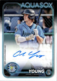 2024 Cole Young Topps Pro Debut AUTOGRAPH AUTO #PD-76 Seattle Mariners