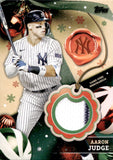 2024 Aaron Judge Topps HOLIDAY MEGA GAME-USED MEMORABILIA JERSEY RELIC #RC-AJ New York Yankees