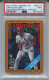 2023 Jordan Walker Topps Chrome Update ROOKE 1988 DESIGN ORANGE REFRACTOR 22/25 PSA 9 #88CU18 St. Louis Cardinals 3202