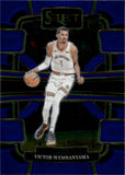 2023-24 Victor Wembanyama Panini Select CONCOURSE BLUE ROOKIE RC #87 San Antonio Spurs 5