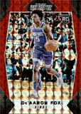 2017-18 De'Aaron Fox Panini Mosaic RED MOSAIC PRIZM ROOKIE RC #40 Sacramento Kings