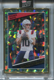 2024 Drake Maye Topps Now TEAL ICE ROOKIE JERSEY NUMBER 10/15 RC #15 New England Patriots