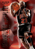 1996-97 Michael Jordan Fleer STACKHOUSE'S ALL-FLEER #4 Chicago Bulls