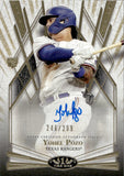 2022 Yohel Pozo Topps Tier One BRK OUT AUTOGRAPH ROOKIE 246/299 AUTO RC #BOA-YPO Texas Rangers