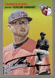2023 Tanner Bibee Topps Chrome Platinum Anniversary ROSE GOLD REFRACTOR ROOKIE 68/75 RC #160 Cleveland Guardians