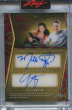 2025 Jason London Parker Posey Ben Affleck Milla Jovovich Cole Hauser Leaf Red Carpet RED FOIL QUINTET 5 WAY AUTO 1/1 ONE OF ONE AUTOGRAPH #Q-2 Dazed and Confused