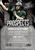 2024 Sam Leavitt Leaf Heroes & Prospects AUTOGRAPH PROSPECTS 12/15 AUTO #AP-SL1 Michigan State Spartans LSU Tigers