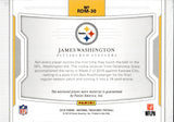 2018 James Washington Panini National Treasures ROOKIE DUAL MATERIALS 24/49 RC JERSEY PATCH #RDM-30 Pittsburgh Steelers