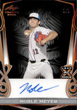 2023 Noble Meyer Leaf Trinity ROOKIE  BLACK AUTOGRAPH 1/1 ONE-OF-ONE RC AUTO #BA-NM1 Miami Marlins