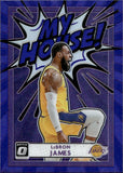 2020-21 LeBron James Panini Donruss Optic MY HOUSE PURPLE PRIZM #4 Los Angeles Lakers