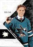 2024-25 Will Smith Upper Deck Exquisite Collection ROOKIE DRAFT DAY 69/349 RC #RDD-WS San Jose Sharks