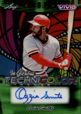 2025 Ozzie Smith Leaf Vivid IN GLORIOUS TECHNICOLOR AUTOGRAPH GREEN 1/1 ONE OF ONE AUTO #GA-OS1 St. Louis Cardinals