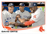 2013 David Ortiz Topps Update ALL-STAR GAME WITH MARIANO RIVERA ROBINSON CANO SP PHOTO VARIATION #US285 Boston Red Sox