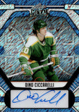 2025 Dino Ciccarelli Leaf Metal Legends BLUE SHIMMER AUTO 6/8 AUTOGRAPH #BA-DC1 Minnesota North Stars