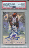1997-98 Karl Malone John Starks Topps Stadium Club CO-SIGNERS DUAL AUTO AUTOGRAPH PSA 9 #CO12 Jazz Knicks 7921