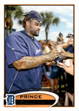 2012 Prince Fielder Topps SIGNING AUTOGRAPHS SP PHOTO VARIATION #650 Detroit Tigers