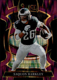2025 Saquon Barkley Panini Select CONCOURSE PURPLE SHOCK PRIZM 514/699 #90 Philadelphia Eagles
