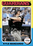2024 Kyle Manzardo Topps Heritage High Number MINI ROOKIE RC #673 Cleveland Guardians