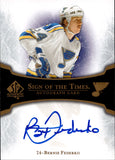 2007-08 Bernie Federko Upper Deck SP Authentic SIGN OF THE TIMES AUTOGRAPH AUTO #ST-BF St. Louis Blues