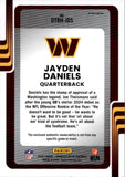 2025 Jayden Daniels Panini Donruss THREADS BLYE HYPER PRIZM JERSEY #DTBH-JDS Washington Commanders
