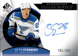 2025-26 Otto Stenberg Upper Deck SP Authentic FUTURE WATCH AUTOGRAPH 103/599 ROOKIE RC AUTO #FW-OS St. Louis Blues