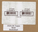 2025-26 Topps Motif Basketball Hobby, 3 Box Case