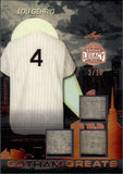 2025 Lou Gehrig Leaf Bronx Legacy GOTHAM GREATS GAME-USED MEMORABILIA 3/10 #GG-18 New York Yankees