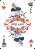 2023-24 Connor McDavid O-Pee-Chee PLAYING CARDS ACE OF HEARTS Edmonton Oilers