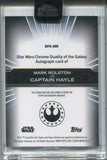 2024 Mark Rolston Topps Chrome Black DUALITY OF THE GALAXY AUTO ENCASED #BFA-MR