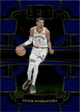 2023-24 Victor Wembanyama Panini Select CONCOURSE BLUE ROOKIE RC #87 San Antonio Spurs 4