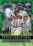 2024 Ronald Acuna Jr. Topps Cosmic Chrome EXTRATERRESTRIAL GREEN SPACE DUST 35/75 #ET-23 Atlanta Braves