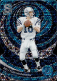 2023 Peyton Manning Panini Spectra NEON BLUE PRIZM DIE-CUT 36/50 #105 Indianapolis Colts