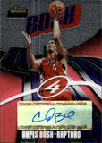 2003-04 Chris Bosh Topps Finest ROOKIE AUTOGRAPH 995/999 RC AUTO #157 Toronto Raptors