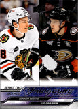 2023-24 Connor Bedard Leo Carlsson Upper Deck SERIES 2 YOUNG GUNS CHECKLIST ROOKIE RC #500 Chicago Blackhawks Anaheim Ducks 1