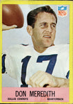 1967 Don Meredith Philadelphia #57 Dallas Cowboys