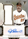 2018 Rafael Palmeiro Topps Triple Threads AUTOGRAPH JUMBO RELIC GAME-USED JERSEY 18/75 AUTO #UAJR-RP Baltimore Orioles