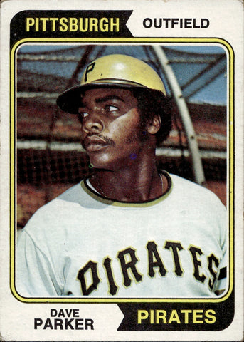 1974 Dave Parker Topps ROOKIE RC #252 Pittsburgh Pirates HOF
