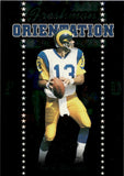 1999 Kurt Warner Donruss Leaf Rookies & Stars FRESHMAN ORIENTATION ROOKIES 980/2500 RC #FO-4 St. Louis Rams