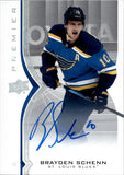 2020-21 Brayden Schenn Upper Deck Premier AUTOGRAPH AUTO #40 St. Louis Blues 1