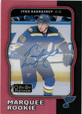 2017-18 Ivan Barbashev OPC Platinum MARQUEE ROOKIE RED RAINBOW AUTO RC AUTOGRAPH #R-79 St. Louis Blues
