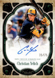 2026 Christian Yelich Topps Tier One AUTOGRAPH 35/75 AUTO #T1A-CY Milwaukee Brewers