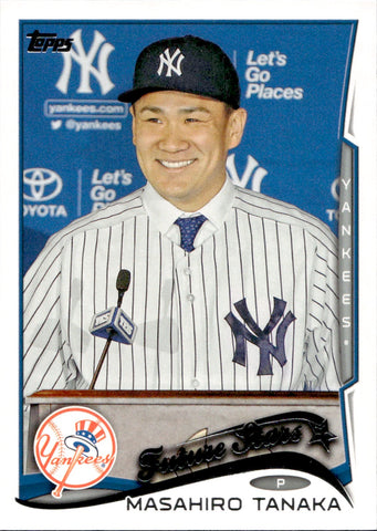 2014 Masahiro Tanaka Topps FUTURE STARS SP PHOTO VARIATION #661 New York Yankees