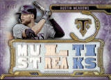 2020 Austin Meadows Topps Triple Threads JERSEY & BAT RELIC 14/27 #TTR-AM Tampa Bay Rays