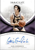 2016-17 Gail Goodrich Panini Immaculate HERALDED SIGNATURES AUTO 24/99 AUTOGRAPH #HS-GGO Los Angeles Lakers