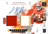 2025 Jalen Royals Panini Impeccable ELEGANCE ROOKIE AUTOGRAPH HELMET PATCH 24/89 RC AUTO #ELE-JRS Kansas City Chiefs