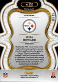 2025 Will Howard Panini Select SUITE LEVEL RED DISCO PRIZM ROOKIE 41/49 RC #352 Pittsburgh Steelers