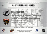 2023-24 Carter Verhaeghe Upper Deck SP Authentic EVOLVE AUTOGRAPH AUTO #E-CV Tampa Bay Lightning Florida Panthers