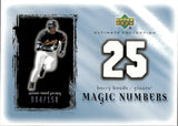 2001 Barry Bonds Upper Deck Ultimate Collection MAGIC NUMBERS GAME-USED JERSEY 4/150 #MN-BB San Francisco Giants