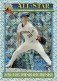 2026 Jacob Misiorowski Topps SERIES TWO CHROME 1991 DESIGN ALL-STAR MOJO REFRACTOR ROOKIE RC #91ASC-49 Milwaukee Brewers