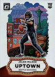 2025 Jalen Milroe Panini Donruss Optic UPTOWN ROOKIE RC #10 Seattle Seahawks